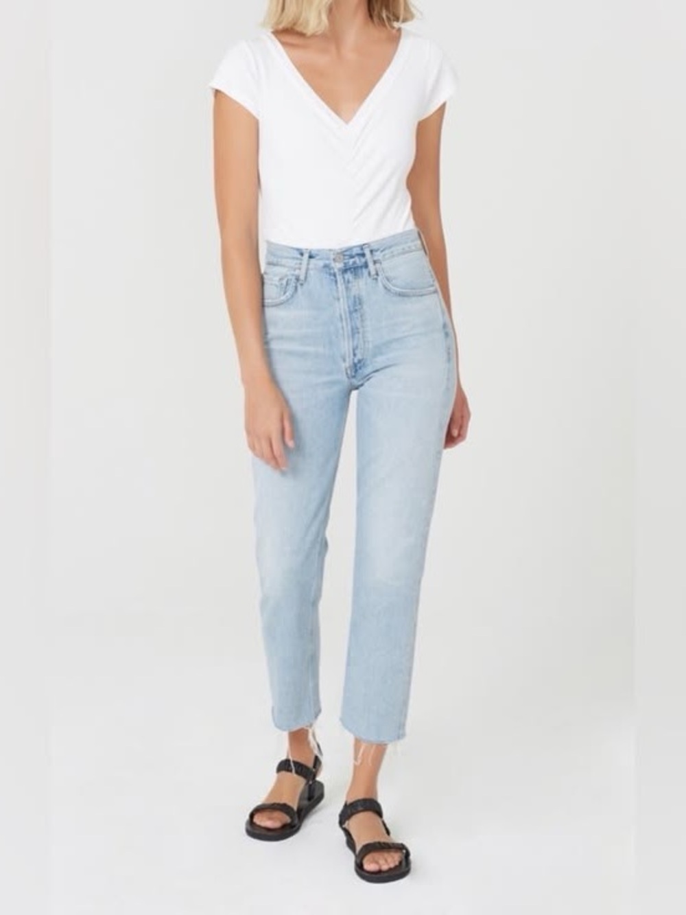 Citizens Of Humanity Light Blue Straight Leg Jeans
